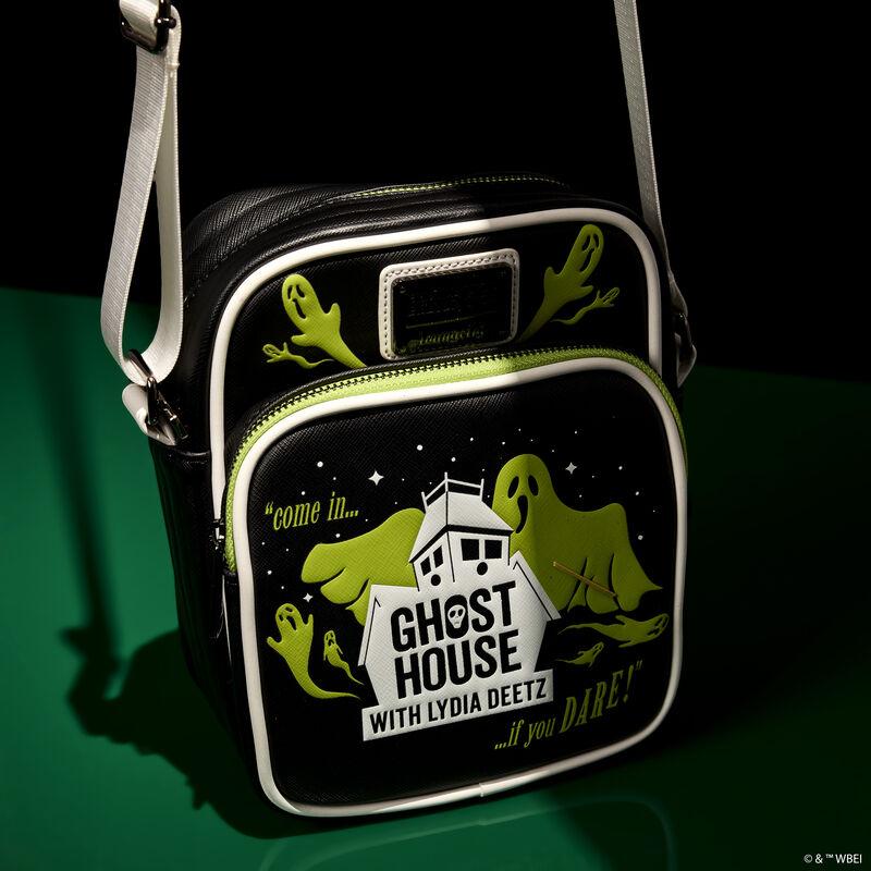 loungefly Beetlejuice Beetlejuice Ghost House Glow Crossbody Bag