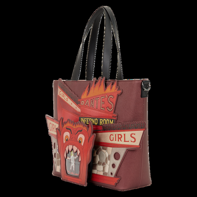 Loungefly Beetlejuice Dante's Inferno Room Tote Crossbody Bag With Coin Bag