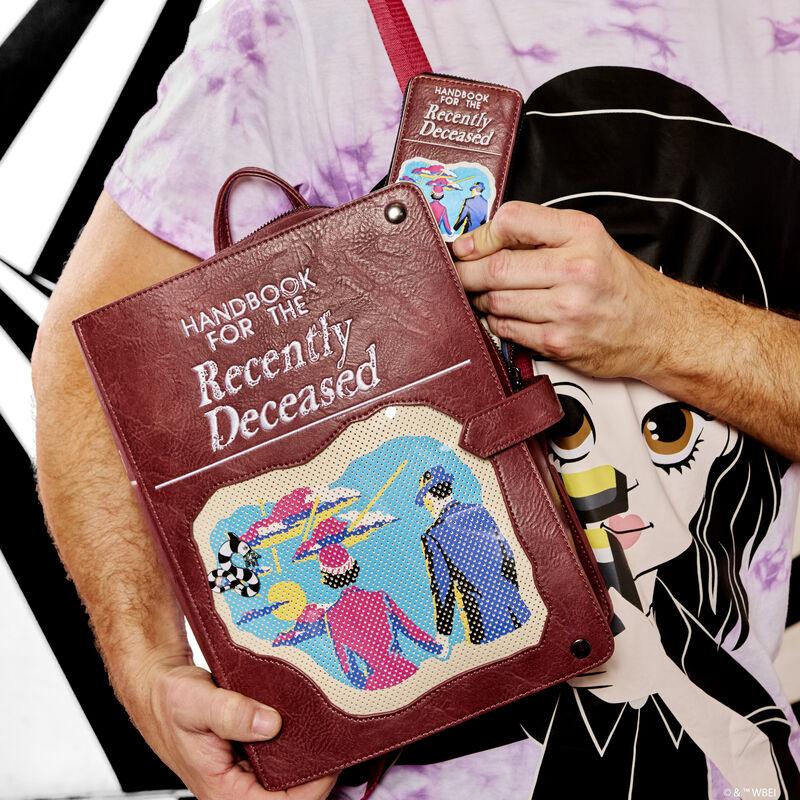 Loungefly Beetlejuice Handbook For The Recently Deceased Pin Trader Backpack