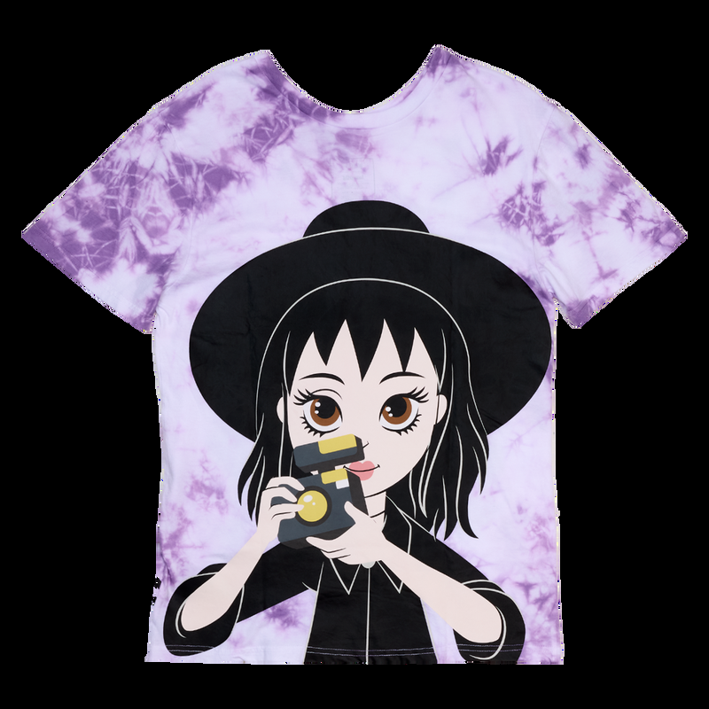 Loungefly Beetlejuice & Lydia Deetz Reversible Tie-Dye Unisex Tee