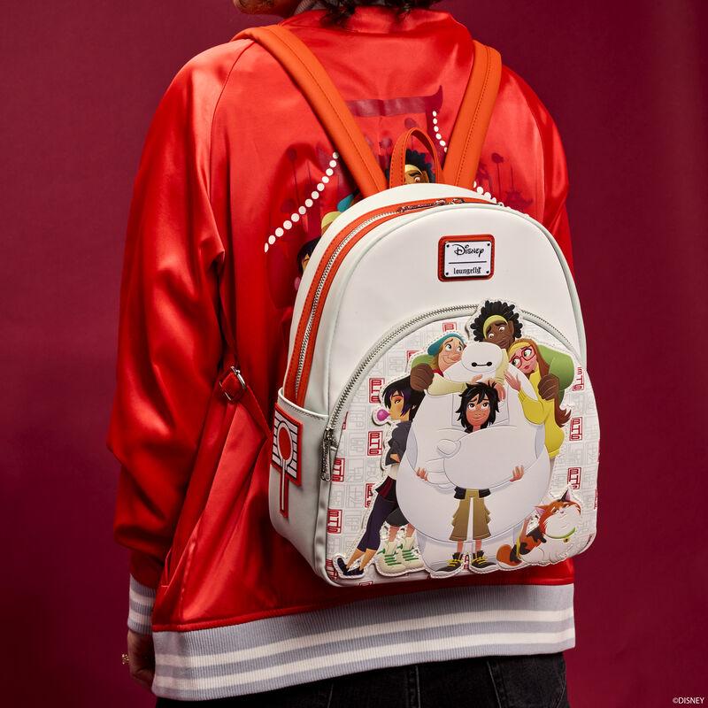 loungefly Big Hero 6 10th Anniversary Baymax & Friends Mini Backpack