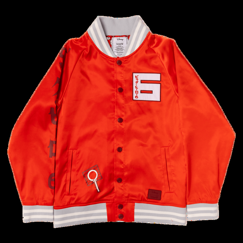 Loungefly Big Hero 6 10th Anniversary Baymax & Friends Unisex Bomber Jacket