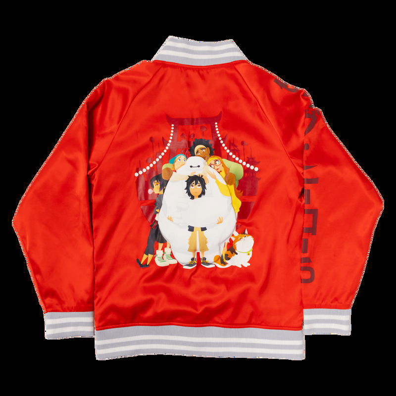 Loungefly Big Hero 6 10th Anniversary Baymax & Friends Unisex Bomber Jacket