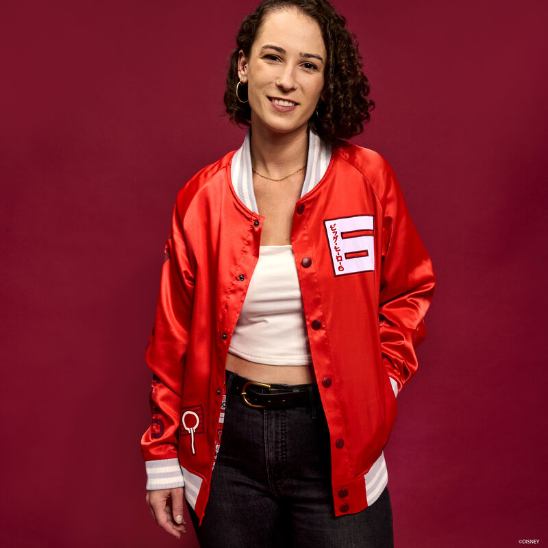 loungefly Big Hero 6 10th Anniversary Baymax & Friends Unisex Bomber Jacket