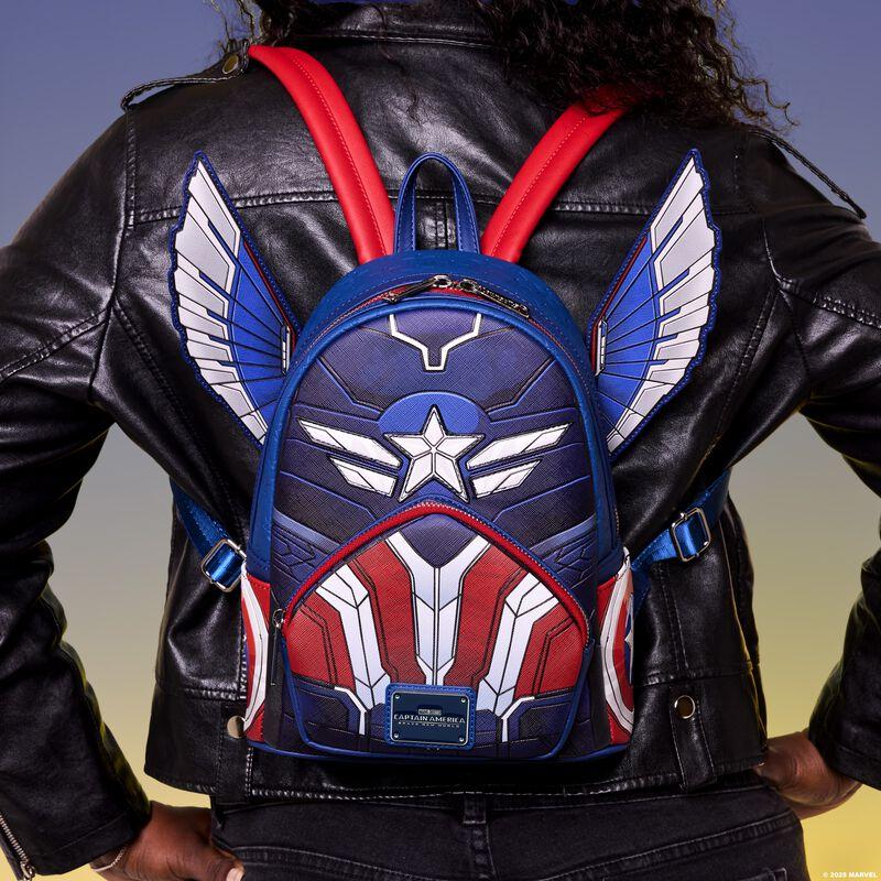 loungefly Captain America: Brave New World Cosplay Mini Backpack