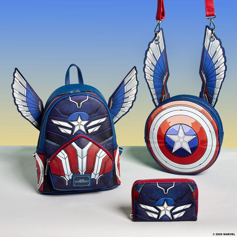 Loungefly Captain America: Brave New World Shield Crossbody Bag