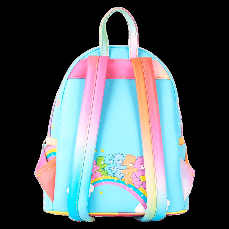 Loungefly Care Bears Cheer Bear & Share Bear Rainbow Umbrella Mini Backpack
