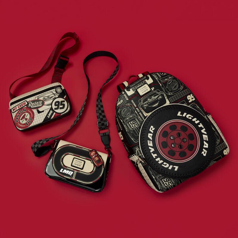 Loungefly Cars Lightning McQueen Racetrack Crossbody Bag