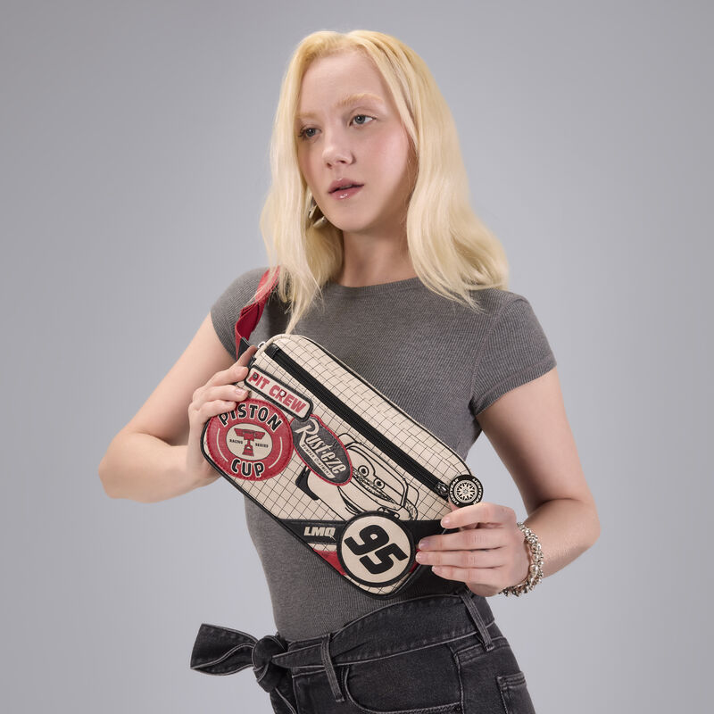 loungefly Cars Lightning McQueen Sling Crossbody Bag