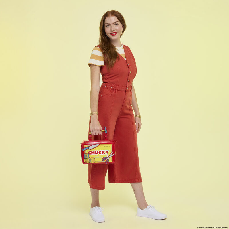 loungefly Chucky Good Guys Tool Chest Crossbody Bag