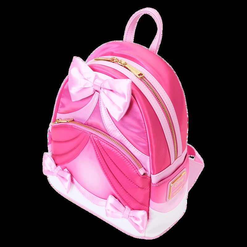 Loungefly Cinderella 75th Anniversary Pink Bow Gown Cosplay Mini Backpack
