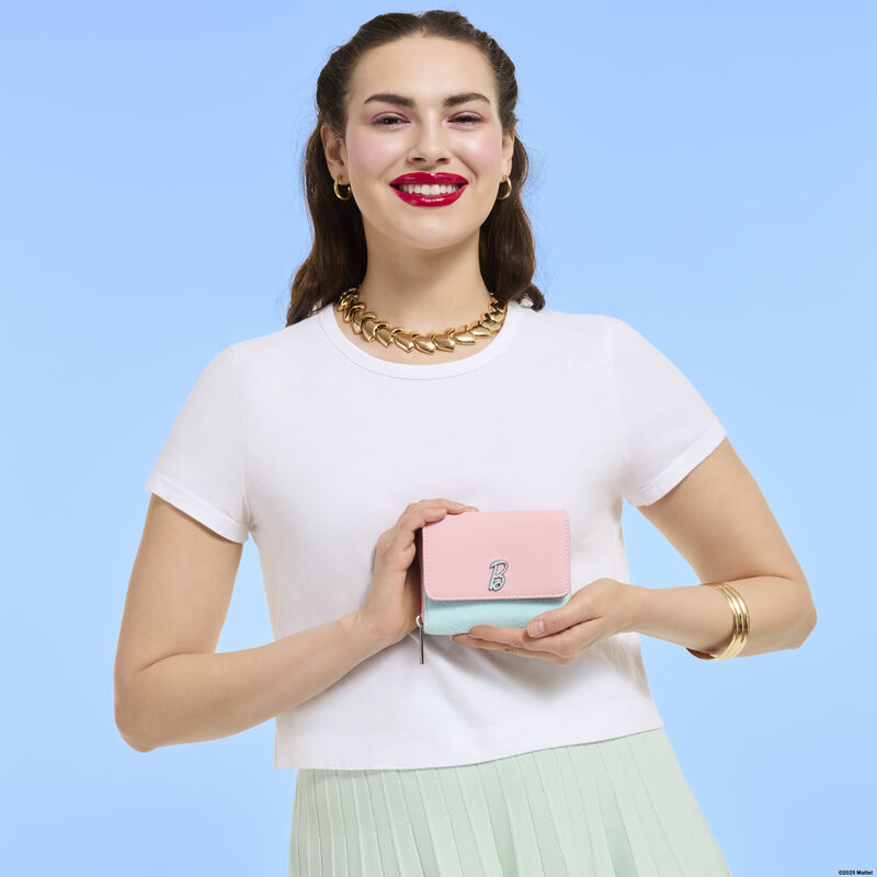 loungefly Classic Barbie Terry Cloth Zip Around Wallet