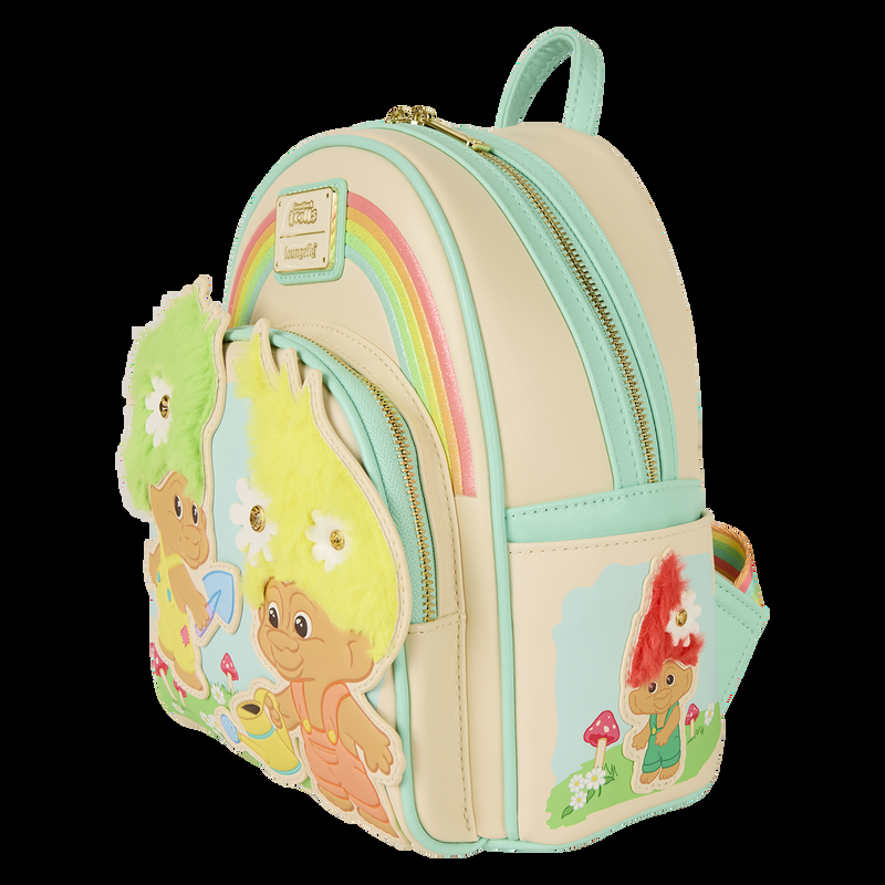 Loungefly Classic Trolls Plush Glitter Mini Backpack