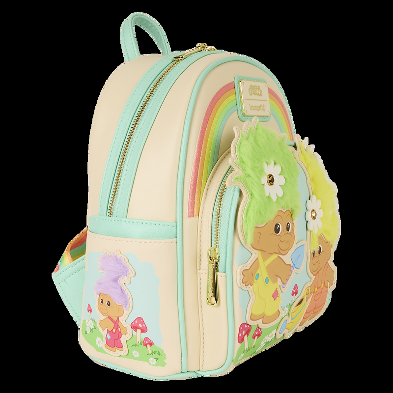 Loungefly Classic Trolls Plush Glitter Mini Backpack