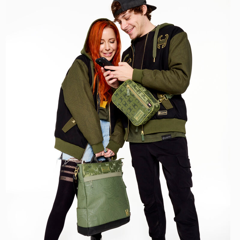 Loungefly COLLECTIV Marvel Loki The CREATIV Convertible Backpack & Tote Crossbody Bag