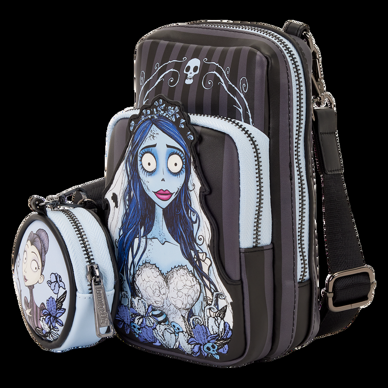 Loungefly Corpse Bride Emily Sling Crossbody Bag With Coin Bag