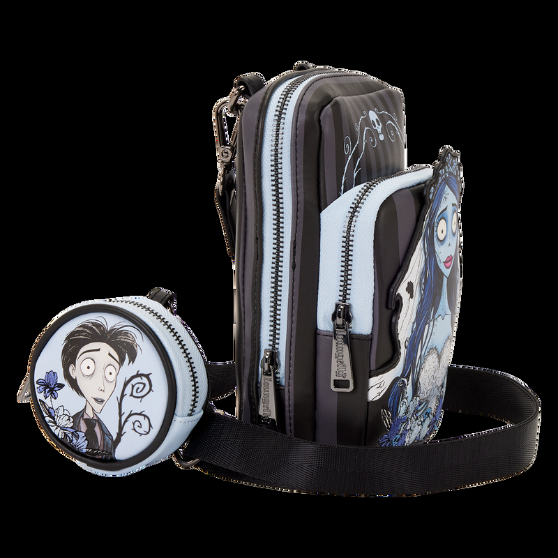 Loungefly Corpse Bride Emily Sling Crossbody Bag With Coin Bag