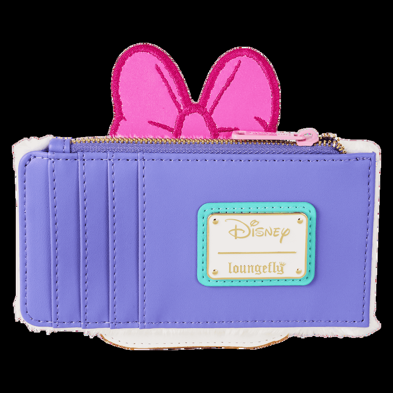 Loungefly Daisy Duck 85th Anniversary Sequin Plush Cosplay Large Card Holder