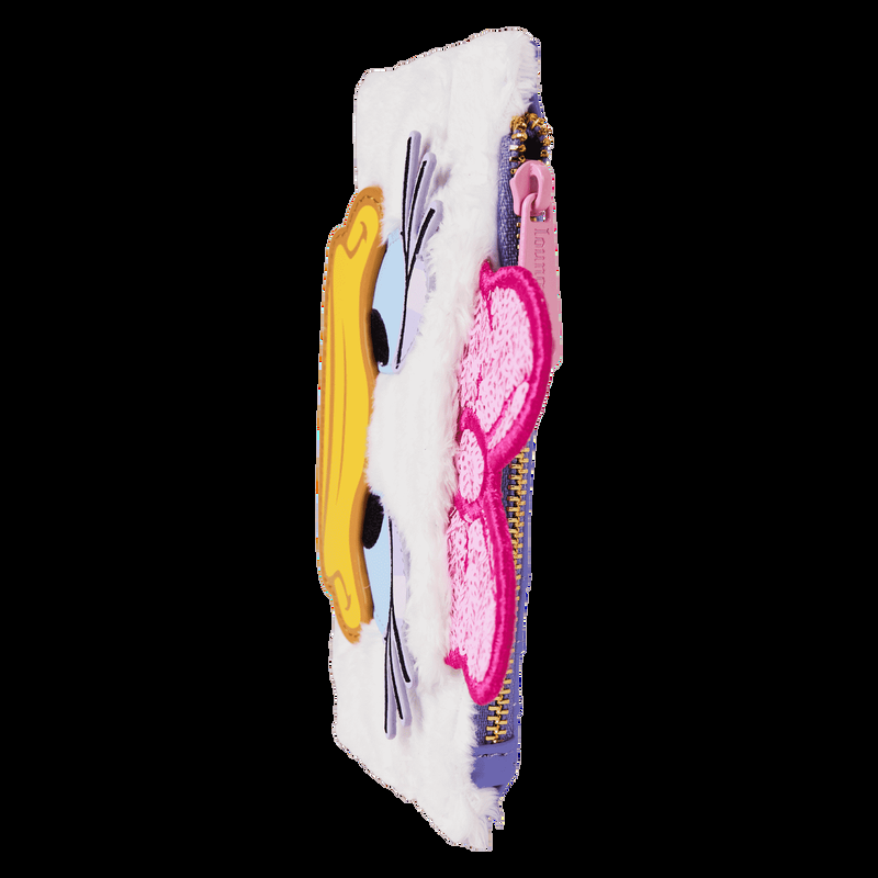Loungefly Daisy Duck 85th Anniversary Sequin Plush Cosplay Large Card Holder