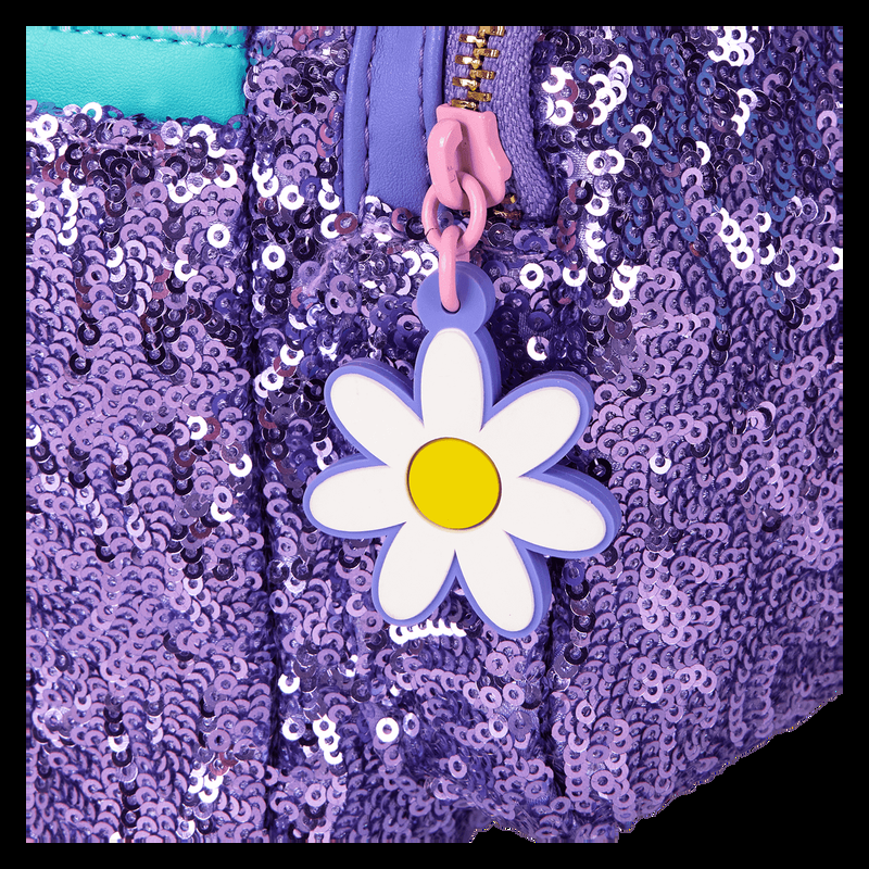 Loungefly Daisy Duck 85th Anniversary Sequin Plush Cosplay Mini Backpack