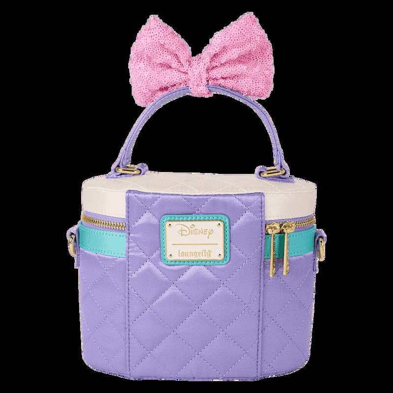 Loungefly Daisy Duck 85th Anniversary Sequin Quilted Crossbody Bag