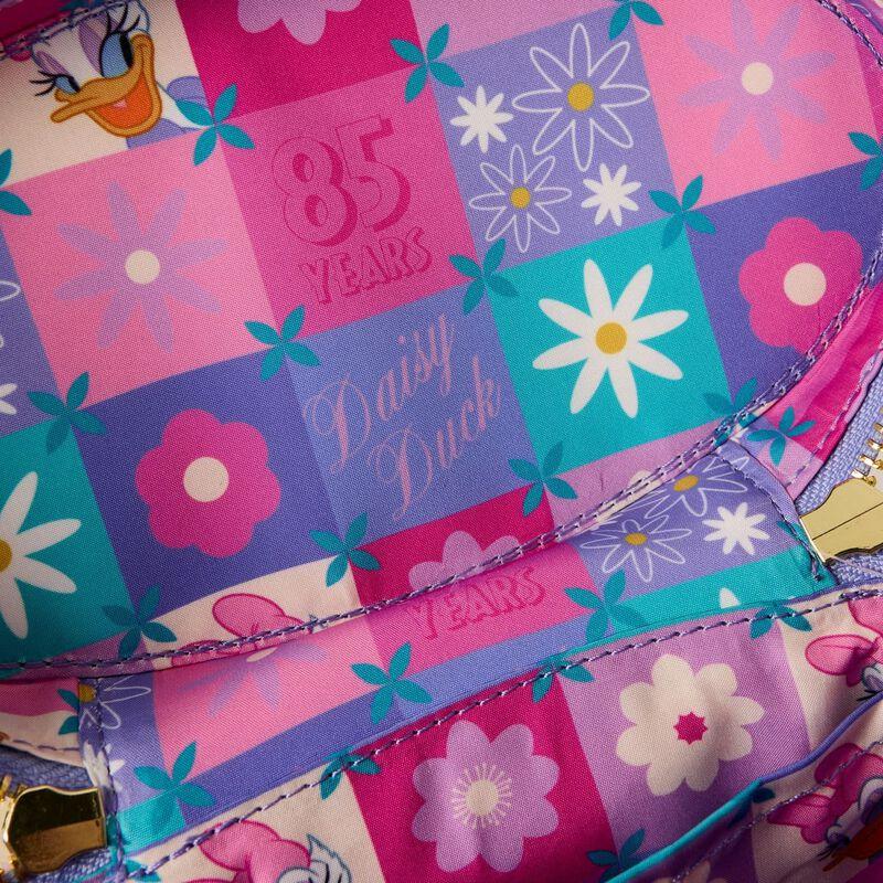 Loungefly Daisy Duck 85th Anniversary Sequin Quilted Crossbody Bag