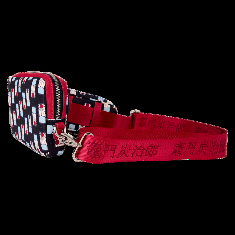 Loungefly Demon Slayer All-Over Print Sling Crossbody Bag With Coin Bag