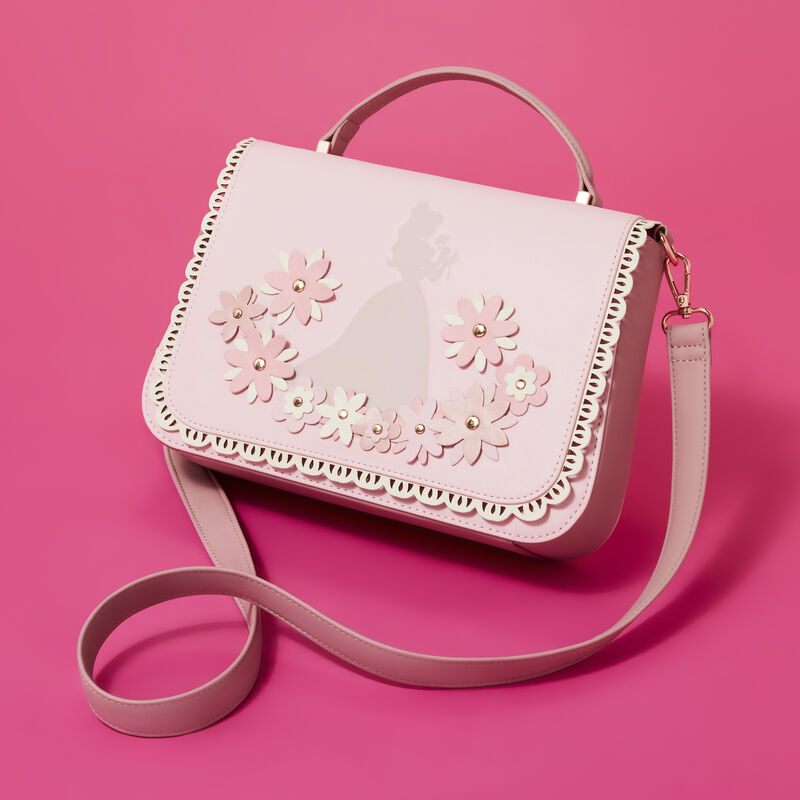 loungefly Disney Princess Belle Floral Lace Crossbody Bag