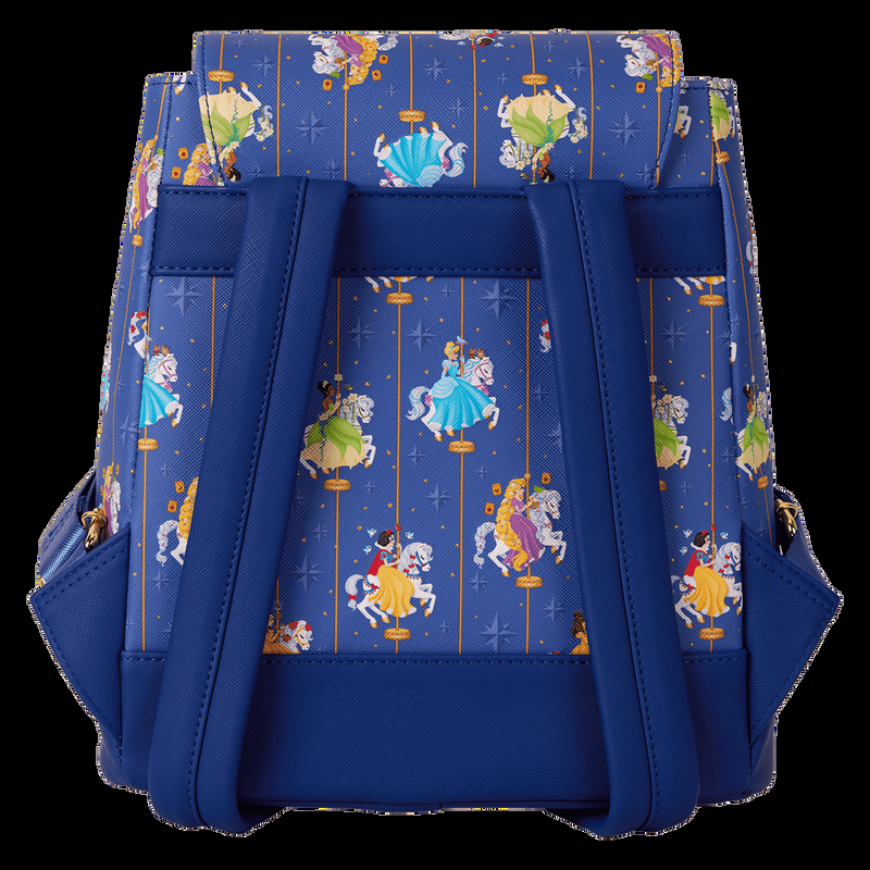 Loungefly Disney Princess Carousel All-Over Print Drawstring Mini Backpack