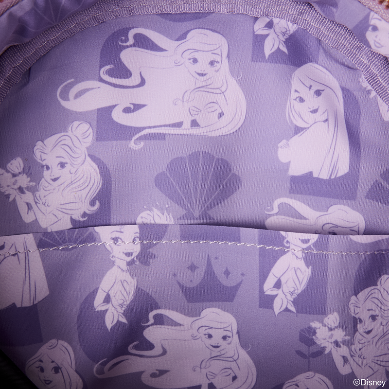 Loungefly Disney Princess Iridescent All-Over Print Exclusive Mini Backpack