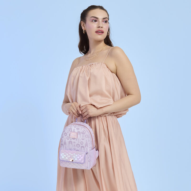 loungefly Disney Princess Iridescent All-Over Print Exclusive Mini Backpack