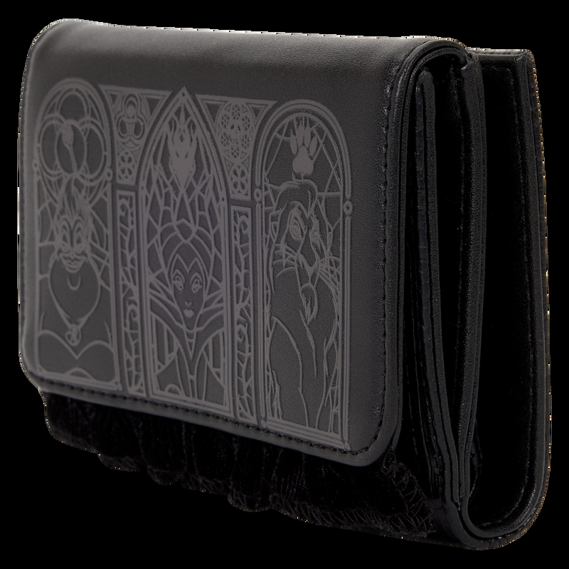 Loungefly Disney Villains Stained Glass Trifold Wallet