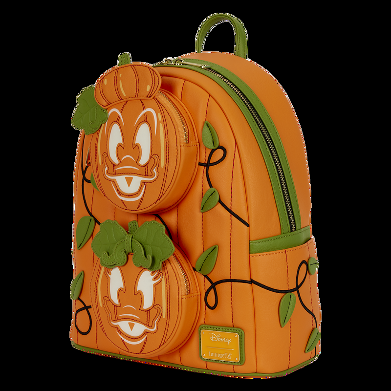 Loungefly Donald & Daisy Jack-o'-Lantern Exclusive Glow Mini Backpack