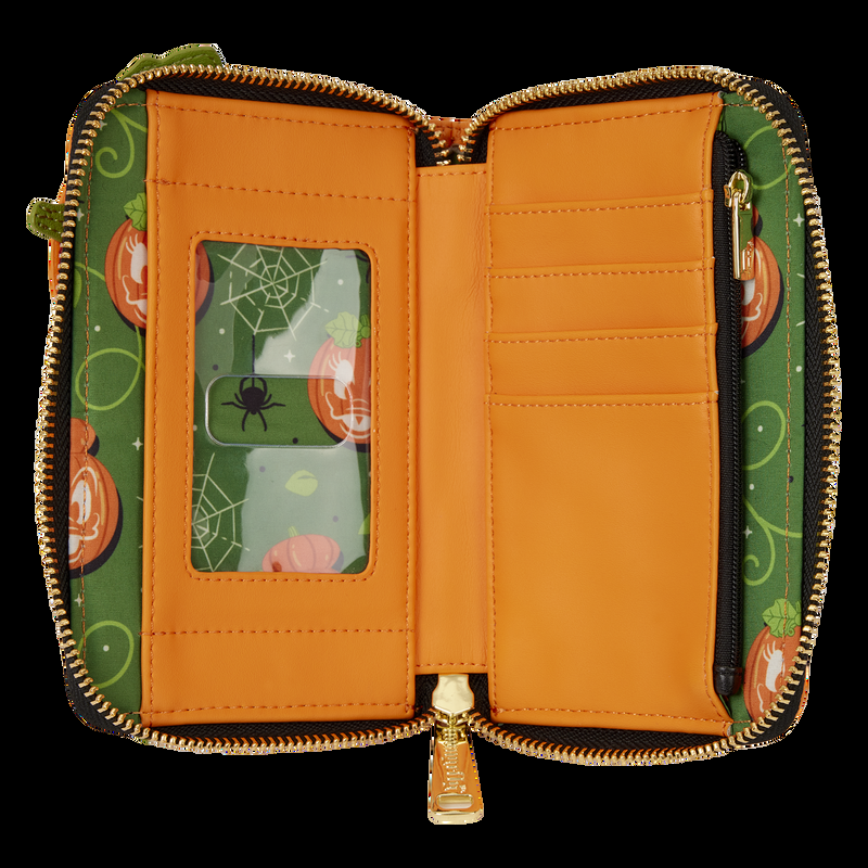 Loungefly Donald & Daisy Jack-o'-Lantern Exclusive Glow Zip Around Wallet
