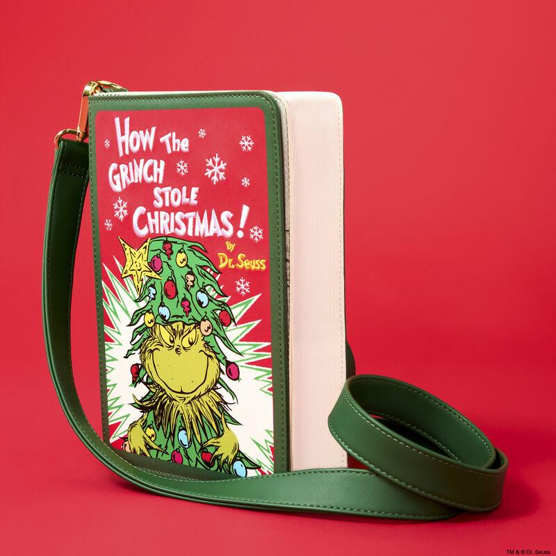 Loungefly Dr. Seuss How The Grinch Stole Christmas Holiday Color-In Crossbody Bag