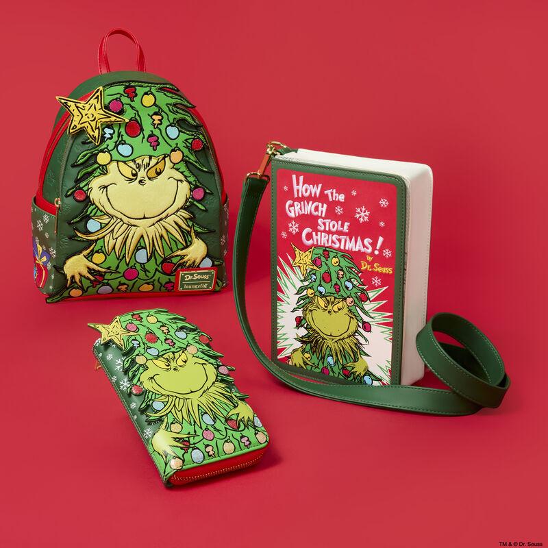 Loungefly Dr. Seuss How The Grinch Stole Christmas Tree Zip Around Wallet