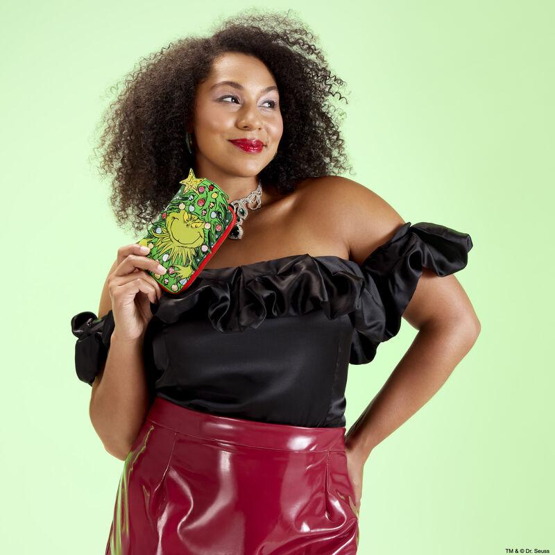 loungefly Dr. Seuss How the Grinch Stole Christmas Tree Zip Around Wallet