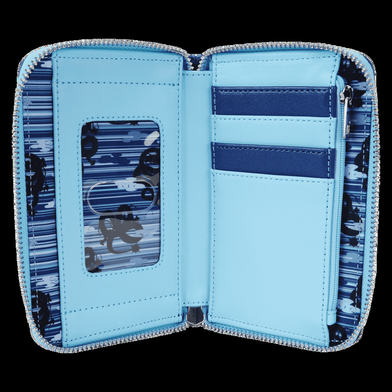 Loungefly Dragon Ball Exclusive Goku & Vegeta Super Saiyan Blue Glow Zip Around Wallet