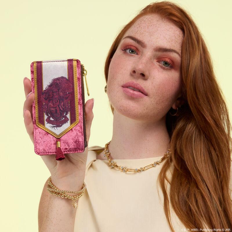 loungefly Exclusive Harry Potter Gryffindor Banner Velvet Card Holder