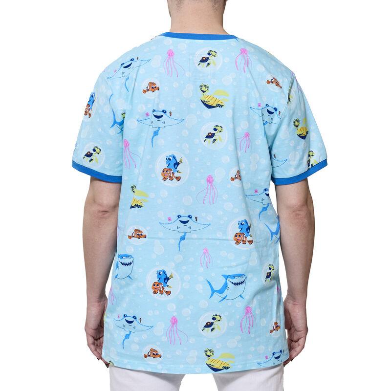 Loungefly Finding Nemo 20th Anniversary Bubbles All-Over Print Unisex Ringer Tee