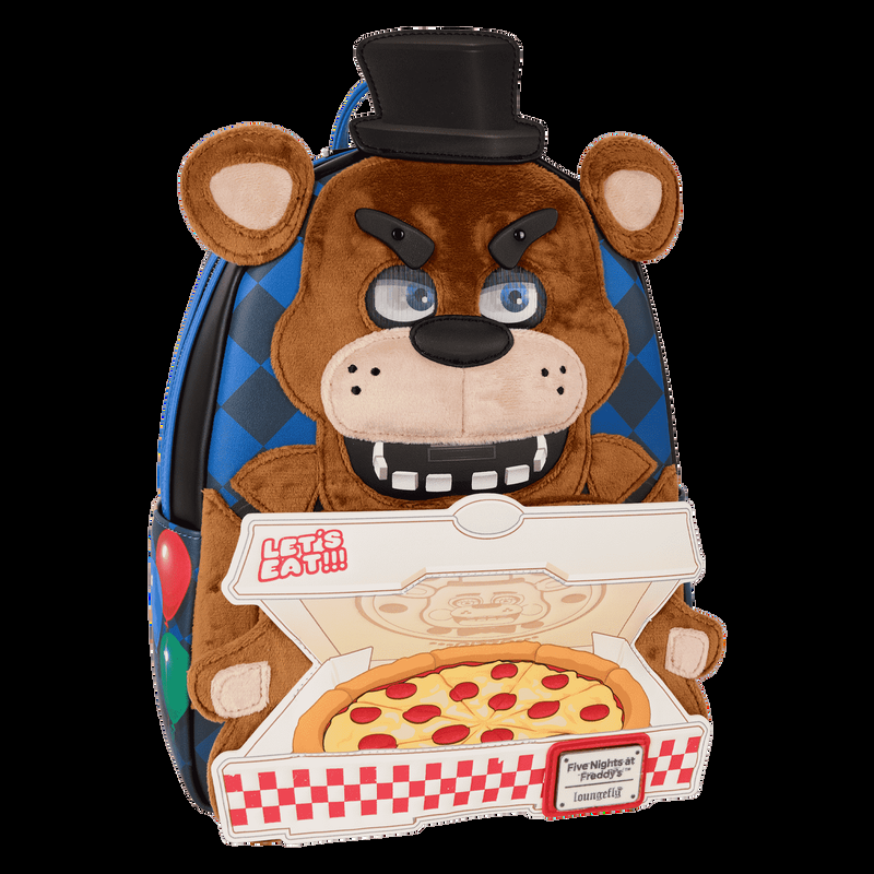Loungefly Five Nights At Freddy's Freddy Fazbear Plush Cosplay Lenticular Mini Backpack