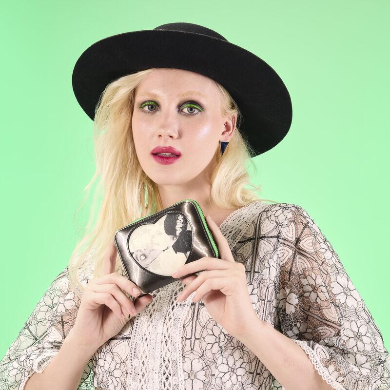 loungefly Frankenweenie Sparky & Persephone Glow Zip Around Wallet