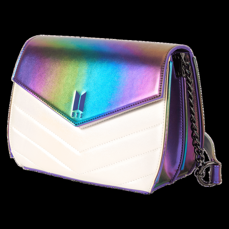 Loungefly Funko Pop By Loungefly BTS Iridescent Quilted Crossbody Bag