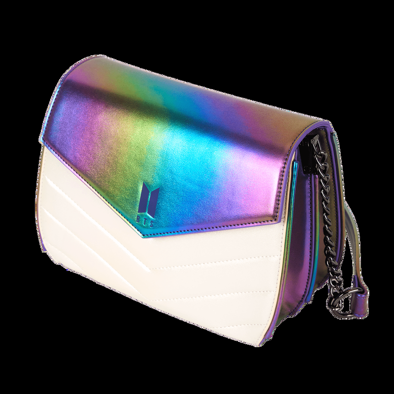 Loungefly Funko Pop By Loungefly BTS Iridescent Quilted Crossbody Bag