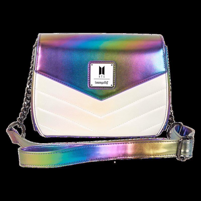 Loungefly Funko Pop By Loungefly BTS Iridescent Quilted Crossbody Bag