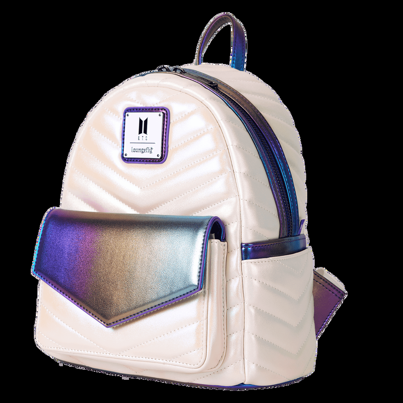 Loungefly Funko Pop By Loungefly BTS Iridescent Quilted Mini Backpack