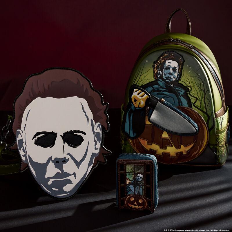 Loungefly Halloween Michael Myers Mask Glow Crossbody Bag