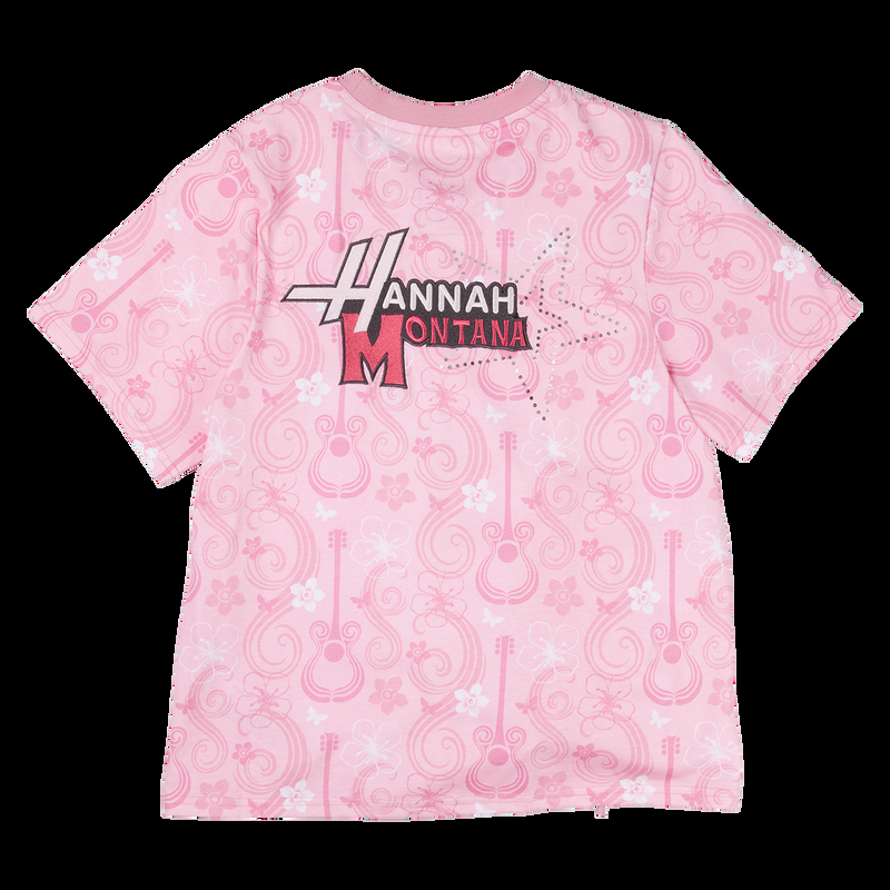 Loungefly Hannah Montana Drawstring Hem All-Over Print Unisex Tee