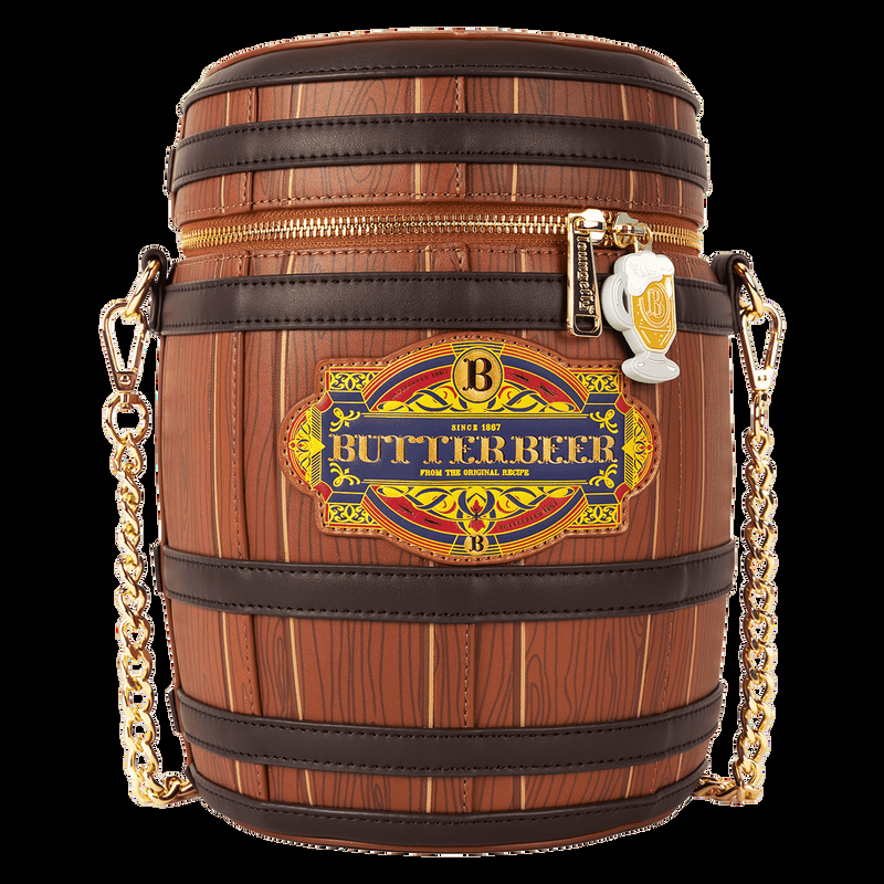 Loungefly Harry Potter Butterbeer Barrel Scented Figural Crossbody Bag