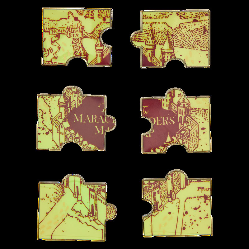 loungefly Harry Potter Exclusive The Marauder's Map Puzzle Mystery Box Pin